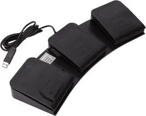 Mtlavishness USB Foot Pedal Triple Keys midi Controller Mechanical programmable Computer Keyboard for Gaming