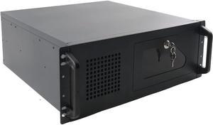 WEBTB 4U Server Cabinet Case,4U Server Chassis Rackmount Server Case 7 x PCI slot Rackmount 4U Server Chassis Lockable with Key, 7 x 3.5 HDD Drive Bays SL-450A, Compatible with 80mm Fan, 450x430x177mm