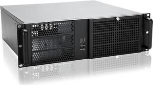 RackChoice 3u Rackmount Server Chassis ATX/MATX with 3x5.25 Support PS2 PSU w/Side 80mm Fan, dust Filter Bracket infront Easy maintenace