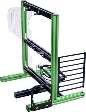 Computer Case Computer Chassis Open Frame Aluminum Computer Open Case Bracket PC Vertical DIY Frame Open Air Gaming Computer Case Chassis for ATX, M ATX, ITX Motherboards (Green Black) (Color : Green
