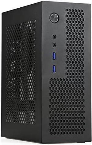 Goodisory A09 Black Mini-ITX 0.8mm SPCC Desktop Computer Case Fit in Flex PSU