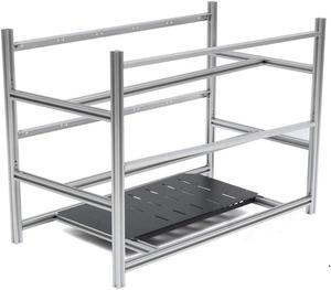 14 GPU Stackable Open Air Mining Rig Frame Miner Case for ETC BTH Computer Mining Case GPU Frame Server Chassis Aluminum Alloy