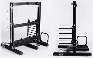MATX ATX ITX DIY Motherboard Chassis, Aluminum Vertical Open Air Frame Chassis with Handle, Good Heat Dissipation Rack PC Case & Test Bench (Black)