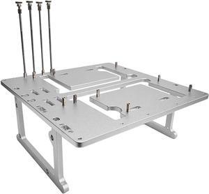Open Air ATX PC Frame HTPC Water Cooling Test Bench Aluminum Case Bare Overclocking DIY Computer Support Graphics Card Silver
