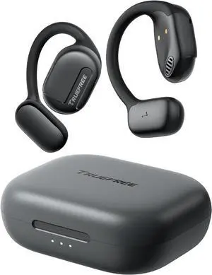 truefree O1 Open Ear Headphones Bluetooth 5.3 Wireless Open Ear Earbuds with 16.2mm Driver, Immersive Stereo Sound, Noise-Cancellation Mic for Clear Calls, 45H Playtime, for Sports Workout