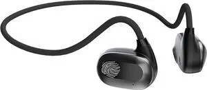Over Ear Headphone TWS True Wireless Stereo Open-Ear Sport Headphone DUCK2 Air Conduction Earphone Blind-Touch-Control Technology (Black/Nickel)