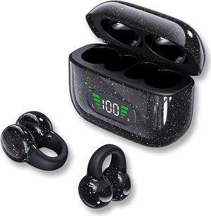 Open Ear Bluetooth Earbuds Ear Clips Wireless Bluetooth Headphones Open Ear Bone Conduction Earbuds Noise Cancelling Wireless Bluetooth Earbuds Open Air Headphones Earphones Sports Earbuds for School