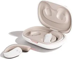 Wireless Ear Hanging Bluetooth Headset Open Ear Headphones Wireless Bluetooth Earbuds with Earhooks Earless Out of Ear Air Bone Conduction Headphones Bluetooth Over The Ear Wireless Earbuds for Sport