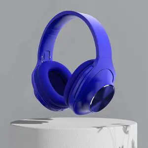 Wireless Bluetooth Headphones Over Ear - Subwoofer Bluetooth 5.0 Mobile Computer Game Music Sports Game Headphones - Soft Earmuffs & Light Weight Folding Gaming Headphones Gifts (Blue)