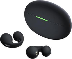 Wireless Ear Clips Ear Buds Clip On Headphones Open Ear Outer Clip Bone Conducting Conduction Headphones Head Set Bluetooth Over Open Ear Earbuds Bone Conduction Earbuds Headset