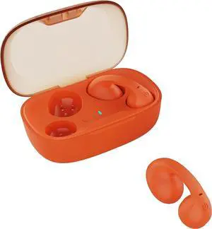 ZOOICY Wireless Ear Clip Bone Conduction Headphones,New Ear Clip Bluetooth Headphones, not into The Ear Sports Hanging Earring Type Transparent Wireless Headphones