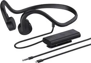 DanAci 2023 Bone Conduction Bluetooth Headphones, Wired Open-Ear Earbuds with Noise Cancelling Mic 3.5mm/Typec Connector, Sweat Resistant Headphones for Cycling Running and Other Sports