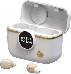 Xmenha Invisible Earbuds Wireless Bluetooth Smallest Secret Hidden Headphones for Work Small Tiny Ear Buds for Sleeping Comfort Mini Sleep Earbuds Noise Cancelling for Side Sleepers Small Ear