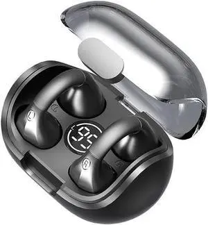 Ear Clips Ear Buds Wireless Clip On Open Ear Headphones Earbuds Ear Clip Bone Conducting Conduction Headphones Headset Earphones Bone Induction Conduction Earbuds Bluetooth Earbud Ear Buds