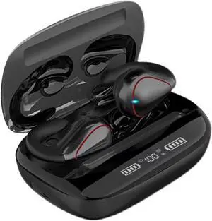 Ear Clips Ear Buds Bone Conduction Earbuds for Small Ear Canals Open Ear Earbuds Clip On Sport Wireless Earbuds with Earhooks Android iOS Windows Outer Headphones for Running Cycling Workout Black