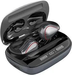 TTBESMI Wireless Ear Clip Bone Conduction Headphones Clip On Headphones Earbuds Bone Conduction Headphones Bluetooth Open Ear Wireless Bluetooth Air Bone Conduction Headphones Bone Conducting Earbuds
