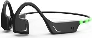 Open-Ear Wireless Bluetooth Bone Conduction Sport Headphones coclear Sweat Resistant Wireless Earphones with LED Light for Night Running Built (2)