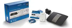 Linksys AC1750 Wi-Fi Wireless Dual-Band+ Gigabit Router + AC1200 Boost EX Dual-Band Wi-Fi Range Extender Combo Pack (EA6700 + RE6400), Smart WiFi App Enabled Router with Range Extender