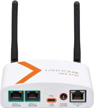 Lantronix Sgx 5150 Wireless Iot Gateway, 802.11A/B/G/N/Ac, 2Xrs232, USB, 10/100 Sgx5150202us