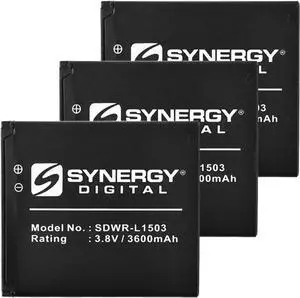 Synergy Digital Wireless Router Batteries, Compatible with Novatel Wireless MiFi 6620L Wireless Router, (Li-Ion, 3.8V, 3600 mAh), Combo-Pack Includes: 3 x SDWR-L1503 Batteries