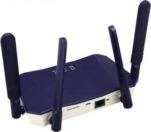4G LTE Wireless Router, 300Mbps High Sensitivity 4G WiFi Portable Long Range 2.4G 4 Professional Antennas for Office (US Plug)