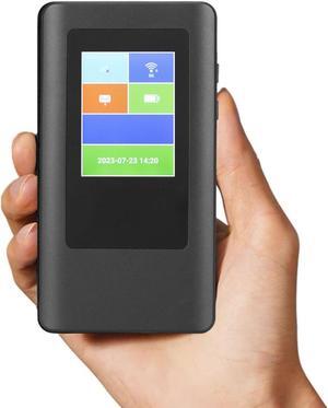 Real 5G Mobile WiFi Router with Dual Band 2.4/5.8G, Portable Travel Hotspot WiFi Device Support 16 Users for Travel