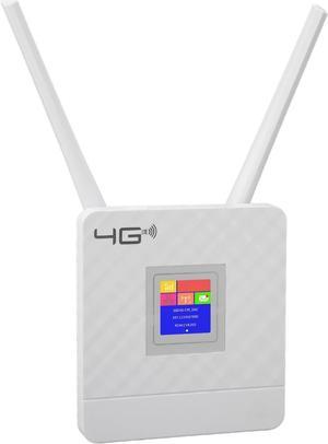 4G LTE Router Cat4 300Mbps, Mobile Hotspot Router with SIM Slot and 2 Antennas for & Office Use (US Plug)