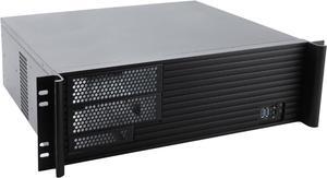 3U MATX rackmoun Server Chassis Micro ATX/Mini-itx 2x5.25+5x3.5 Bays Support ATX PSU with Side Cooling
