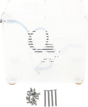Clear Acrylic ITX Case, PC Test Bench Open Air Computer Case, 360 Degrees Open Computer Gaming Case