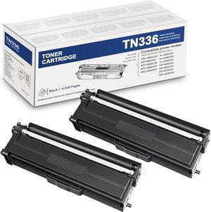 TN336 TN-336 Toner Cartridge (2-Pack): Compatible Replacement for Brother TN336 Black Toner Work with DCP-9050CDN 9270CDN HL-L9200CDW/CDWT L8350CDW/CDWT MFC-9460CDN L8650CDW Series Printer