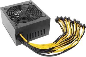 BIK PC Mining Bitcoin Power Supply 2000W ATX 12V 2.31 Silent Bitcoin Miner Mining Power Supply 75/B85/847/X79/ Graphics Card Support