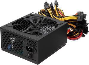1800W PC Power Supply Miner Power Graphics Card PSU ATX Mining Machine Power Supply 180~240V 80+ Platinum Certified