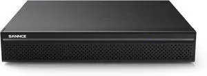 SANNCE 4K 8 Channel PoE NVR, 8MP CCTV Security Camera System Network Video Recorder Supports 8MP 5MP 3MP 1080P HD PoE Surveillance IP Camera, Human Detection(NOHDD)