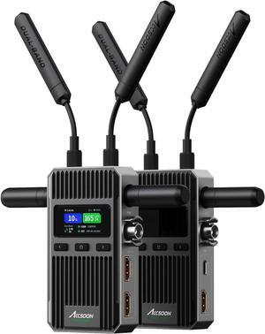 Accsoon CineView 2 SDI 2.4G&5G Dual-Band Wireless Transmitter and Receiver, HDMI/SDI 1080P 60FPS FHD, 1500FT/450M Range 50ms Latency, Monitoring on Up to 4 Devices Support iOS/Android, UVC Live Stream