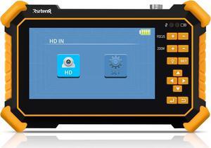 Rsrteng CCTV Tester Monitor Auto HD Coaxial Camera Tester 4K 8MP TVI/CVI/AHD/CVBS Analog Video Monitor 4.3 inch TFT-LCD Screen PTZ Control RS485 Call OSD Menu Audio DC12V Power Output