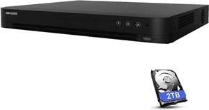 iDS-7208HQHI-M2/S 2TB Hard Drive Included, 8 Channel 2MP 1080P Turbo HD DVR Digital Video Recorder, 4K HDMI Output, Compatible with Hikvison 4MP or Lower Resolution Coax TVI Cameras, Hik-Connect App