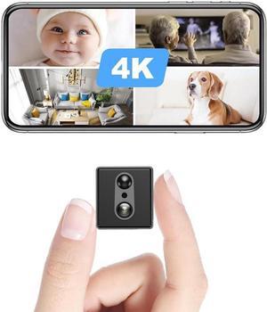 4K Wireless Security Camera 4G/5G WiFi Mini Home Camera Spy Hidden Camera Small Nanny Cam Portable Indoor Secret Tiny Video Security Cameras,100 Days Standby Battery Life Motion Detection Night Vision