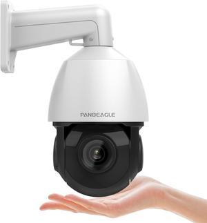PANOEAGLE 5MP PTZ PoE IP Camera Outoodoor Speed Dome, 18x Optical Zoom Security Camera with Auto Tracking, Human Vehicle Detection, Two Way Talk, 330ft IR Night Vision, IP66