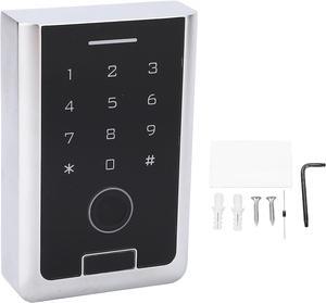 Outdoor Door Access Control Fingerprint Keypad, Waterproof Versatile Keypad Controller Touch Panel, Multiple Unlocking Methods, Card Reader Function, Enhanced Safety for Home Gara
