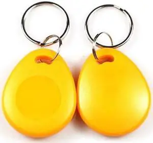100 pcs 26 Bit Proximity Key Fobs Weigand Prox Keyfobs Compatable with ISOProx 1386 1326 H10301 Format Readers (Yellow)