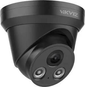5MP PoE IP Camera Outdoor,5MP Security Network Camera with Microphone,2.8mm Lens,Smart Human and Vehicle Detection,98ft IR Night Vision,H.265+,IP67,Compatible for Hik-Vision