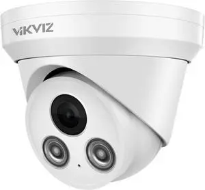 8MP PoE IP Camera Outdoor,4K Security Turret Camera with 98ft EXIR2.0 Night Vision,AI Human/Vehicle Detection,Built-in Mic,2.8mm Lens Wide Angle,H.265+,IP67 Waterproof,Compatible for Hik-vision