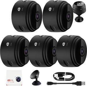 Vista Focus Magnetic Mini Security Camera, 2024 New Vistafocus Security Camera 360, Mini Camera Wireless WiFi, Mini 1080p HD Wireless Magnetic Security Camera (5pcs)