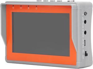 4.3in CCTV Tester, 2 in 1 Video Monitor Tester Portable Analog Coaxial AHD Video 100 to 240V (US Plug 100240V)