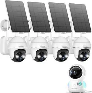 ZUMIMALL Security Cameras Wireless Outdoor, 5G/2.4G WiFi Baby Monitor with Camera and Audio, 2K Wired Pet Camera for Home Security