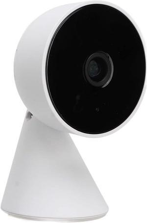 Security Camera Home Surveillance System AC 100240V Monitor Camera with Motion Detection Two Way Intercom for Office Home(US Plug-White)