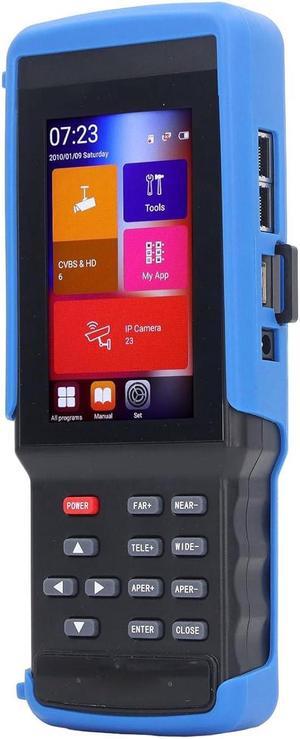 IP CVBS CVI TVI AHD Analog Tester, 5 in 1 Circuit HD Video Monitor Tester PoE Power Output IP Camera Tester (US Plug)
