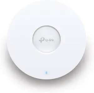 TP-Link AX3000 Ceiling Mount Wi-Fi 6 Access Point, Wireless, 160 MHz, 2.5Gbps Ethernet Port, Cloud Management, Omada Mesh Technology, Seamless AI Circulation, PoE+ Powerful, WPA3 Security