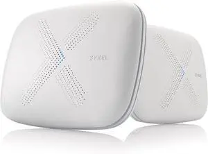 Zyxel Multy X Tri-Band AC3000 Whole Home Wi-Fi Mesh System. Router and Satellite - Pack of 2 [WSQ50]