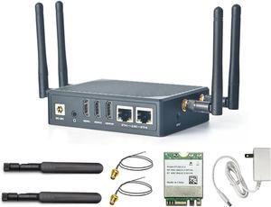 NanoPC-T6 Computer WiFi Router Open Source Smart IoT Gateway with LPDDR4X 16GB RAM 256GB eMMC 6Tops NPU Rockchip RK3588 SoC Onboard miniPCIe M.2 E-Key Slot Support M.2 NVMe SSD WiFi Module